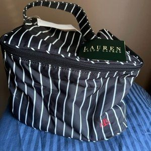 brand new vintage Ralph Lauren Lauren toiletry travel vanity bag case with tags